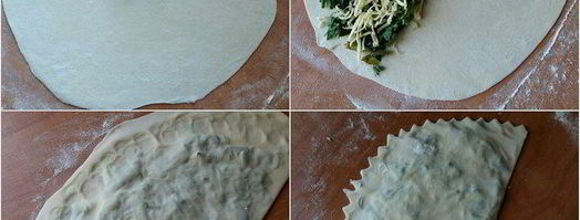 кутабы с зеленью. Шаг 6