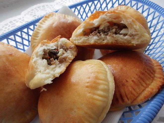 Рецепт легких пирожков с мясом