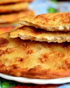 Очень вкусные тоненькие пирожки с мясом и картошечкой