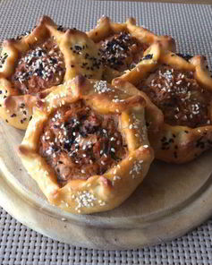 Открытые пирожки с капустой