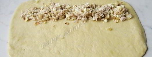 пирожки быстрые с курицей и яйцом. Шаг 12