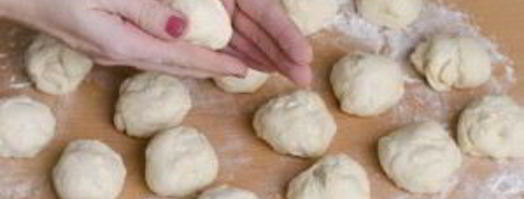 пирожки дрожжевые на воде. Шаг 9