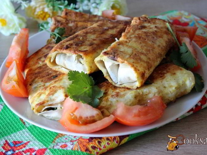 Рецепт пирожков из лаваша с зеленым луком и яйцом