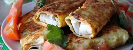 пирожки из лаваша с зеленым луком и яйцом. Шаг 9