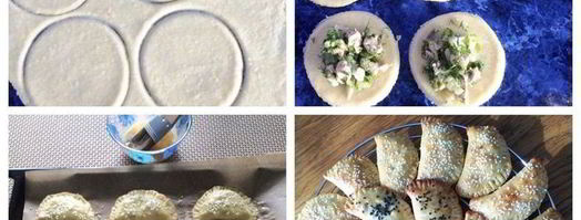 пирожки из сырного теста с капустой и вишней. Шаг 5