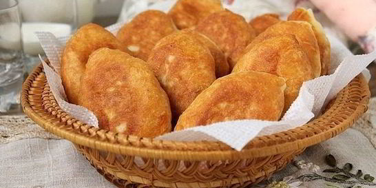 Пирожки на молоке без дрожжей
