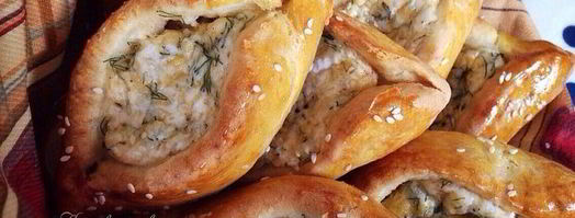 пирожки с сыром и зеленью лодочки. Шаг 11