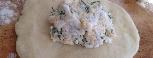 пирожки с сыром и зеленью лодочки. Шаг 6