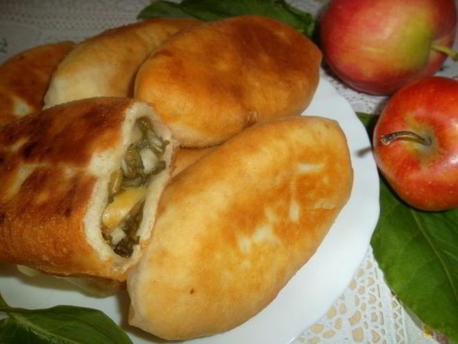 Рецепт пирожков со щавелем и яблоками