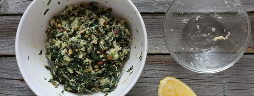 пирожки со шпинатом и кедровыми орешками. Шаг 4