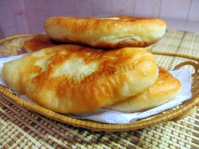 Рецепт пирожков в масле жареные на воде