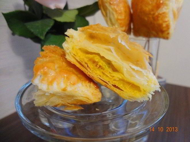 Рецепт слоеных пирожков с тыквой и шпинатом