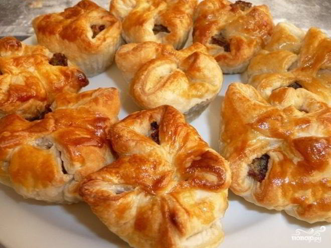 Рецепт слоеных пирожков в аэрогриле