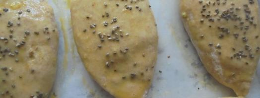 цельнозерновые пирожки со снытью, морской капустой и яйцом. Шаг 8