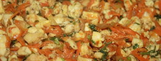 творожные пирожки с рубленой курицей. Шаг 2