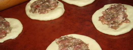 эчпочмаки на бездрожжевом тесте с сочной начинкой из говядины и кабачка. Шаг 4