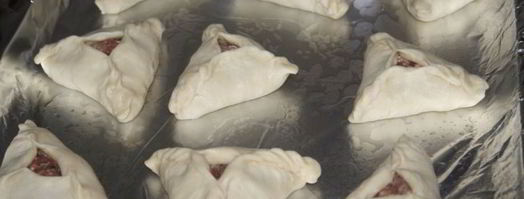 эчпочмаки на бездрожжевом тесте с сочной начинкой из говядины и кабачка. Шаг 5