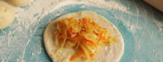 жареные пирожки с квашеной капустой. Шаг 6