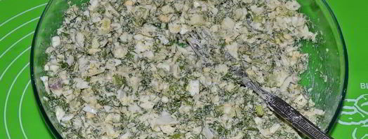 жареные пирожки с луком и яйцом на кефире. Шаг 10