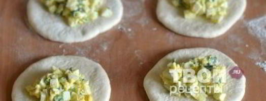 жареные пирожки с луком и яйцом. Шаг 23