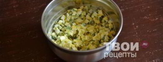 жареные пирожки с луком и яйцом. Шаг 17