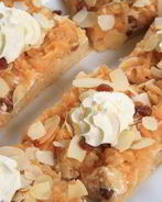 Абрикосово-апельсиновое песочное пирожное с миндалем