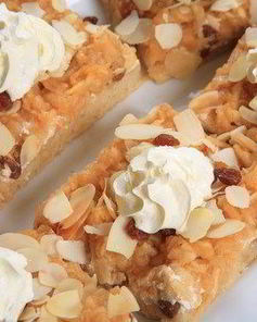 Абрикосово-апельсиновое песочное пирожное с миндалем