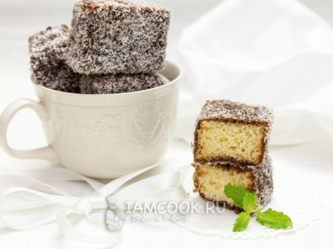 Рецепт австралийского пирожного ламингтон