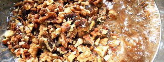 брауни с инжиром и грецкими орехами. Шаг 3