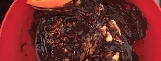 брауни с творогом и вишней. Шаг 3