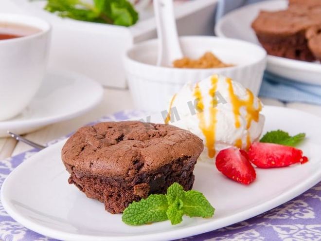 Рецепт брауни с жидким шоколадом внутри