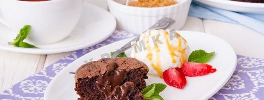 брауни с жидким шоколадом внутри. Шаг 13