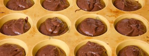 брауни с жидким шоколадом внутри. Шаг 10