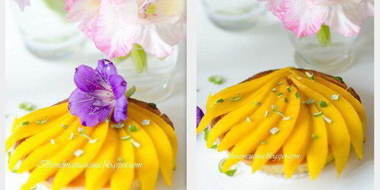 Карибские пирожные с кокосовым кремом