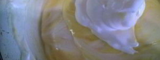 лимонное пирожное с белковым кремом. Шаг 3