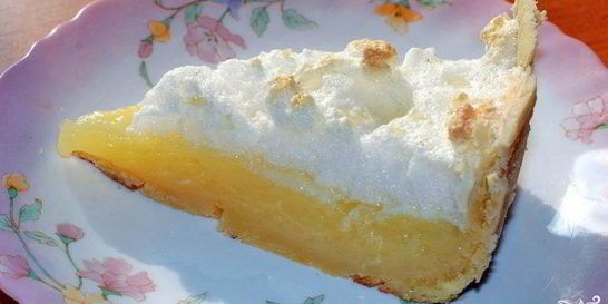 Лимонные пирожные с безе