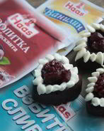 Мини-пирожные Черный лес