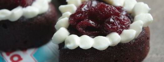 мини-пирожные черный лес. Шаг 8