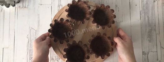 песочные корзиночки с фруктами пирожные. Шаг 6