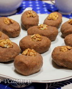 Пирожное Картошка из печенья со сгущенкой