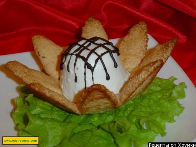 Рецепт пирожного с творогом лотос