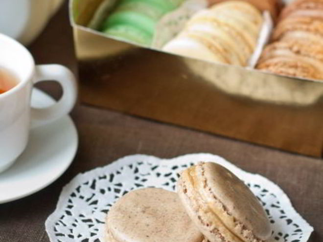 Рецепт пирожных макарон с чаем эрл грей и соленой карамелью