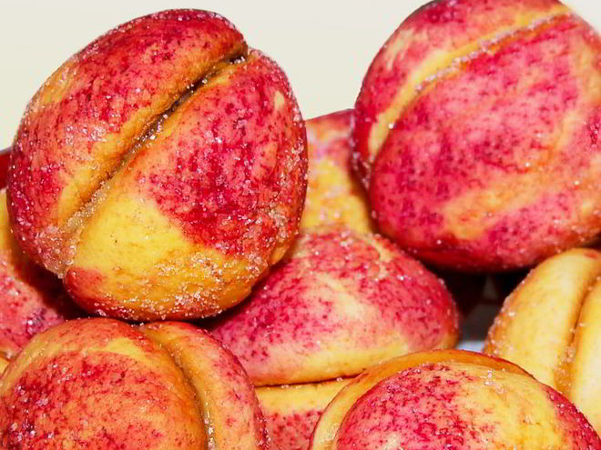 Рецепт пирожных персиков