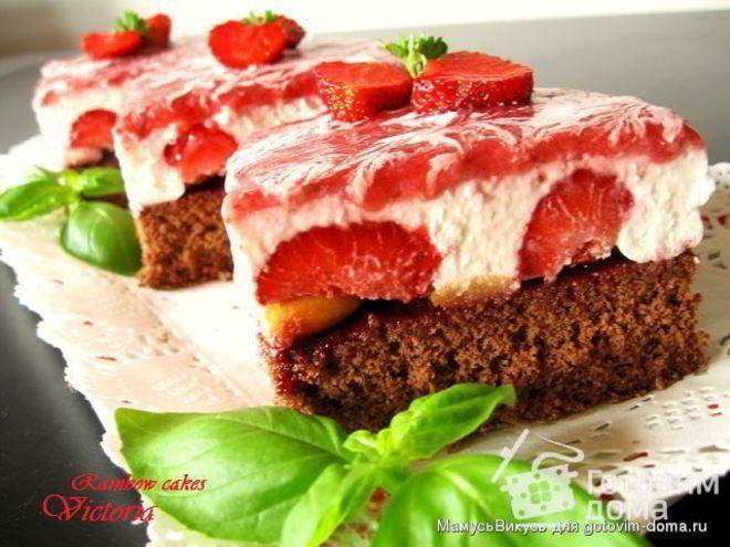 Рецепт пирожных радужных