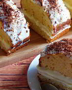 Пирожные с кремом из сыра маскарпоне