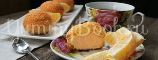 пирожные шу с апельсиново-творожной начинкой. Шаг 13