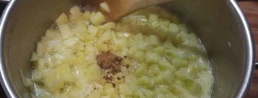 португальское пирожное натас с яблоками. Шаг 2