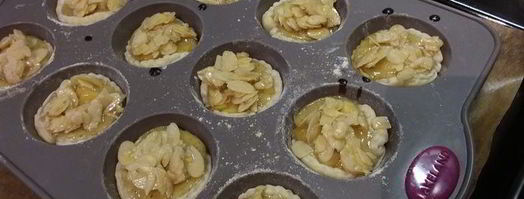 португальское пирожное натас с яблоками. Шаг 11