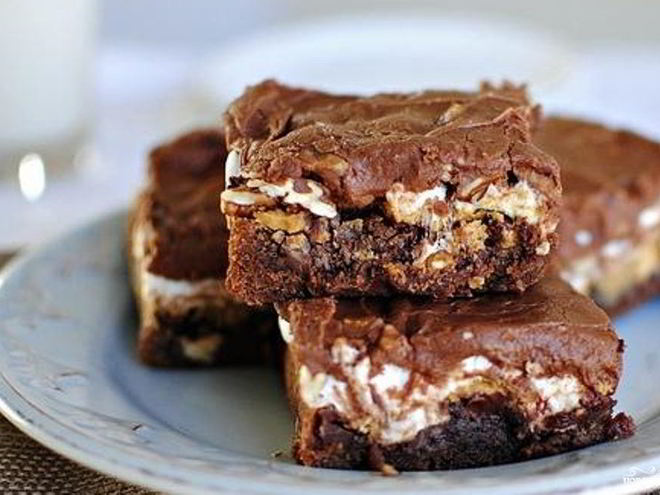 Рецепт шоколадных пирожных с орехами пекан