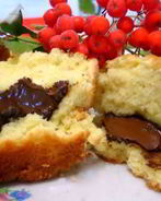 Сливочное пирожное с шоколадом